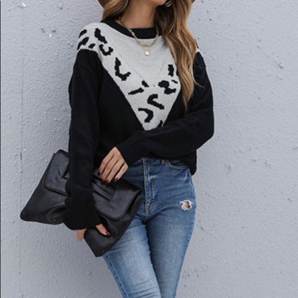 Leopard Print Sweater